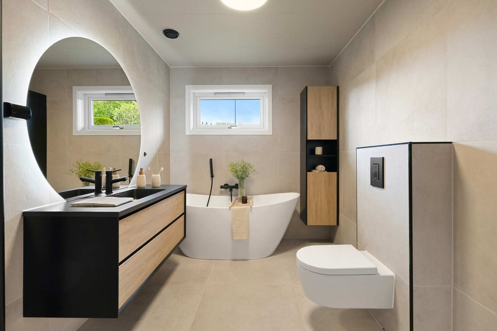 Badet er nytt fra 2023 og er delikat, moderne og påkostet. Galleribilde