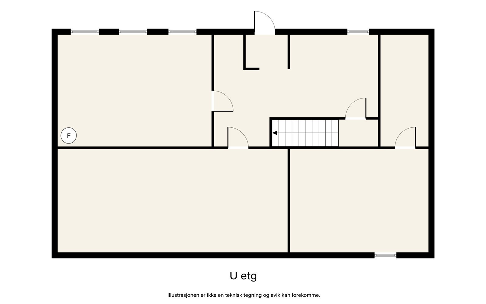 Plantegning kjeller. Galleribilde