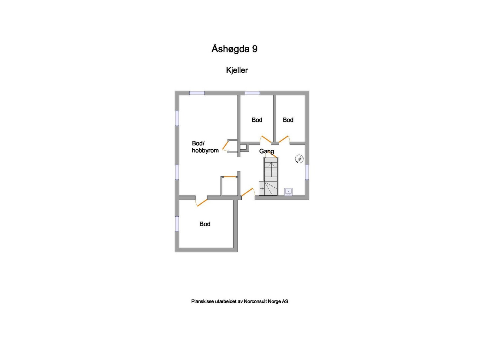 Planskisse - Kjeller Galleribilde