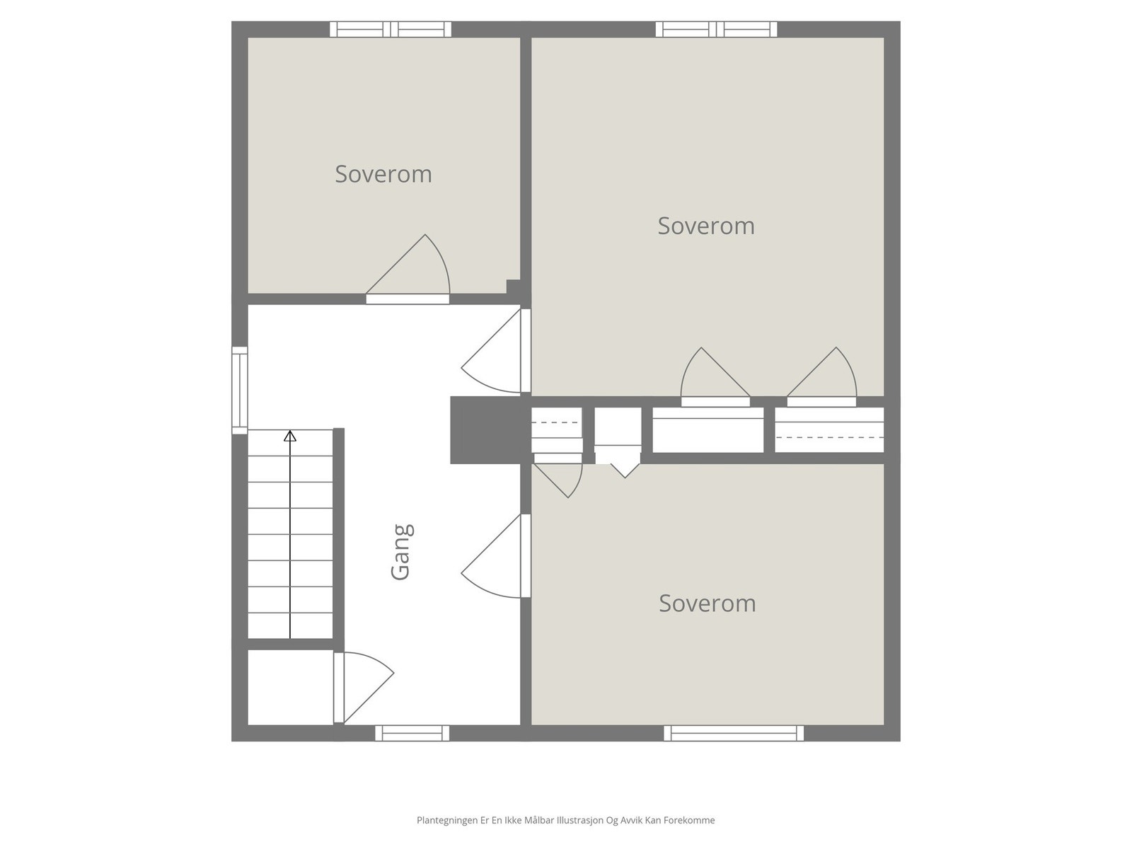 Plantegning loft. Galleribilde