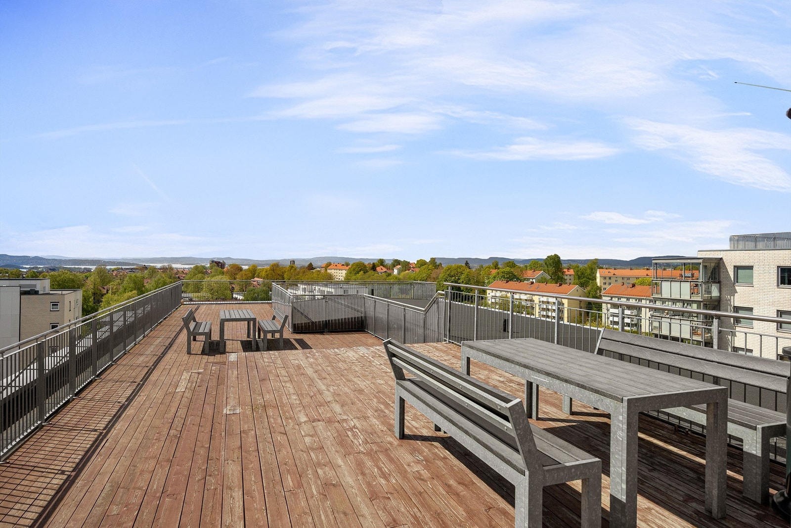 Stor felles takterrasse i 8. etasje Galleribilde