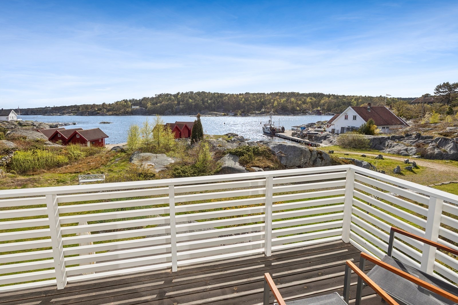 Praktfull utsikt fra balkongen. Galleribilde