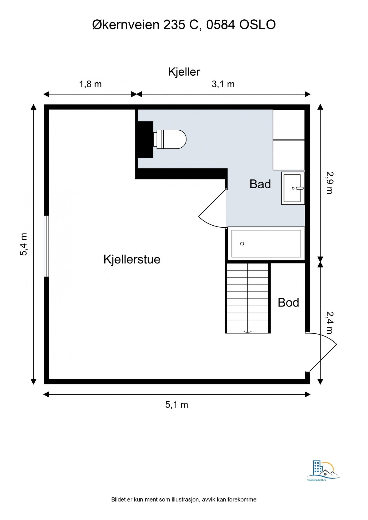 - Plantegning kjeller - Galleribilde