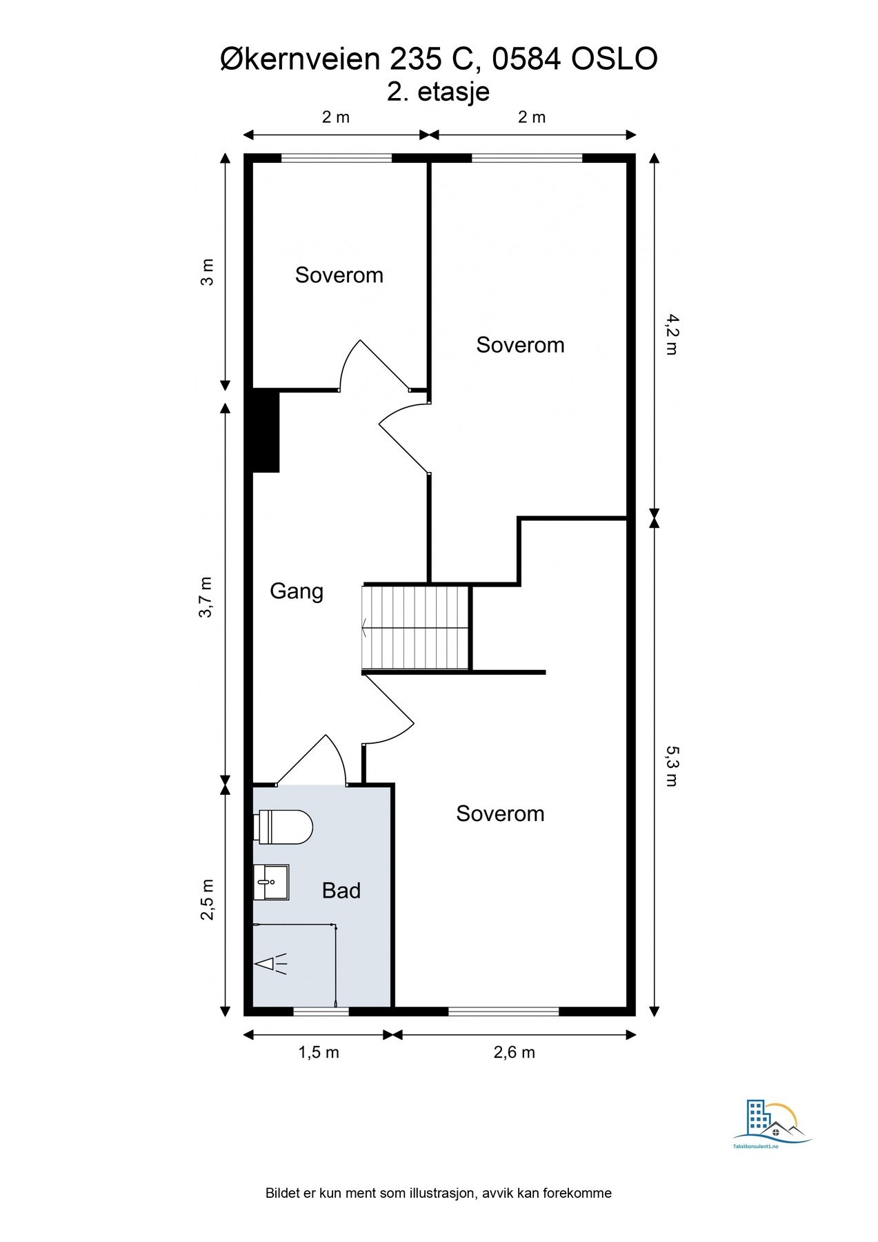 - Plantegning 2.etasje - Galleribilde
