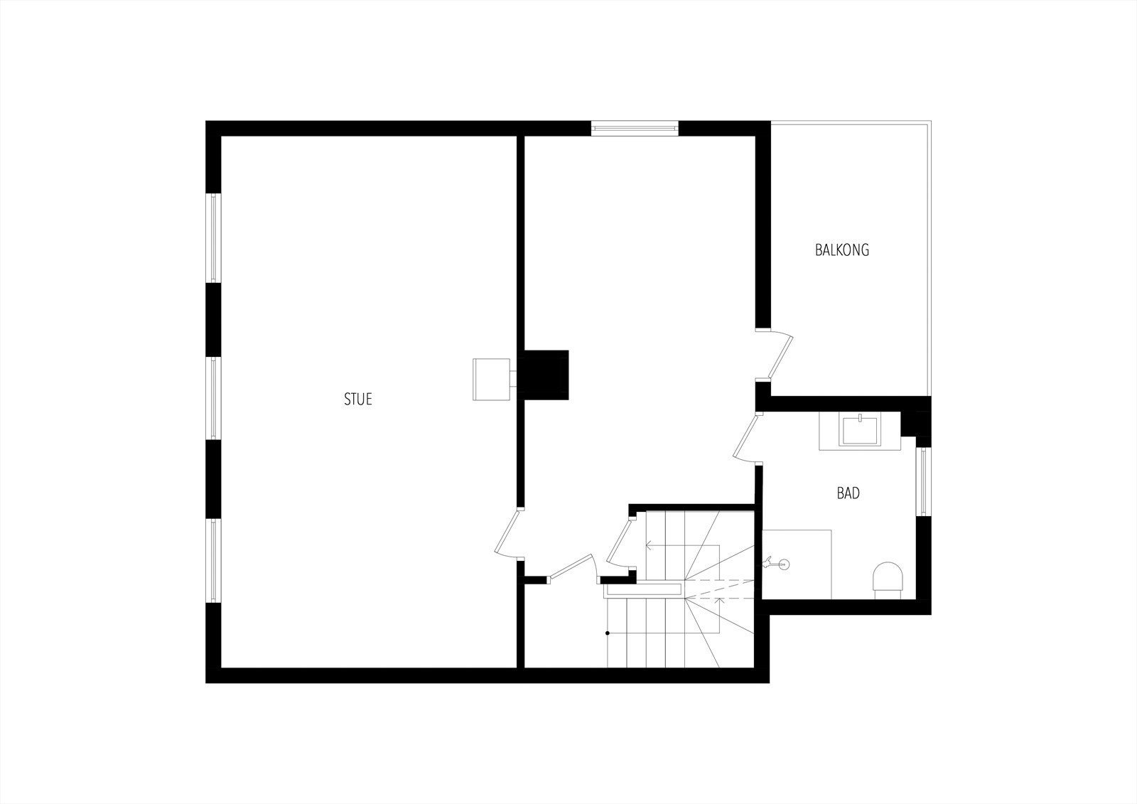 Plantegning 2. etasje Galleribilde