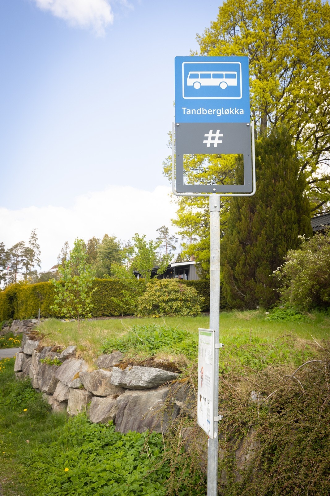 Nærmeste bussholdeplass, Tandbergløkka, er ca. 100 meter fra boligen. Avganger hvert 15. minutt morgen og ettermiddag. Galleribilde