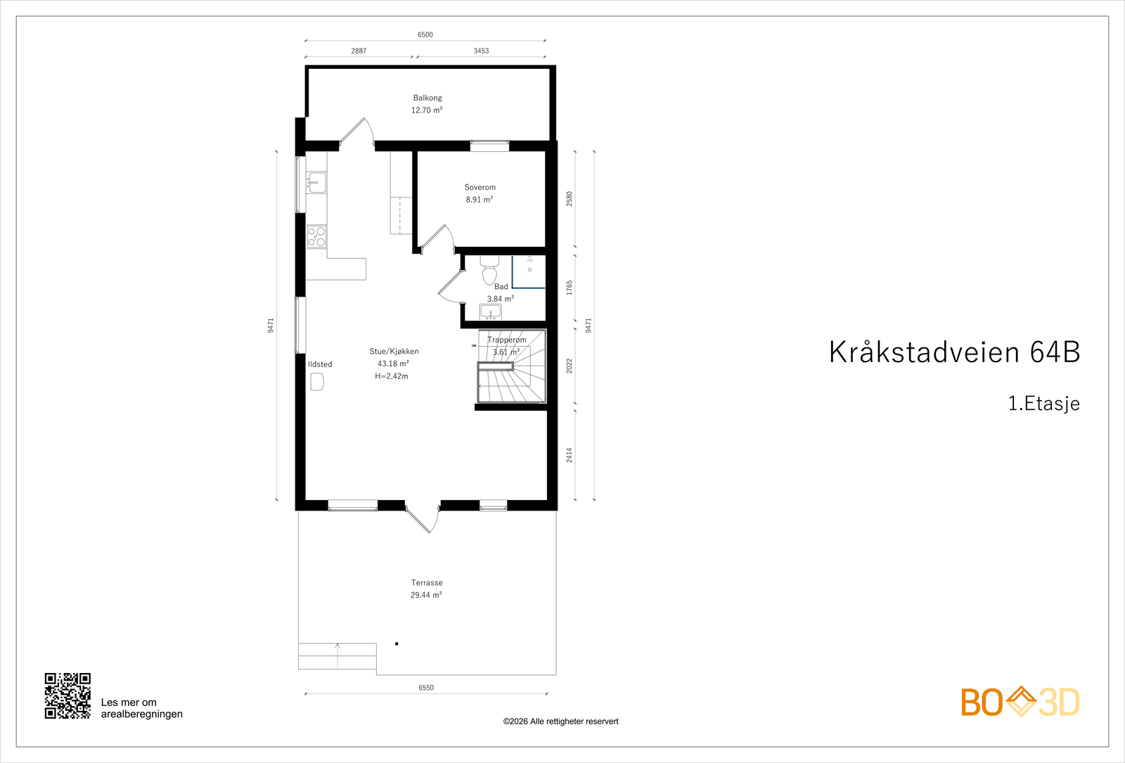 Planskisse av 1. etasje. Galleribilde