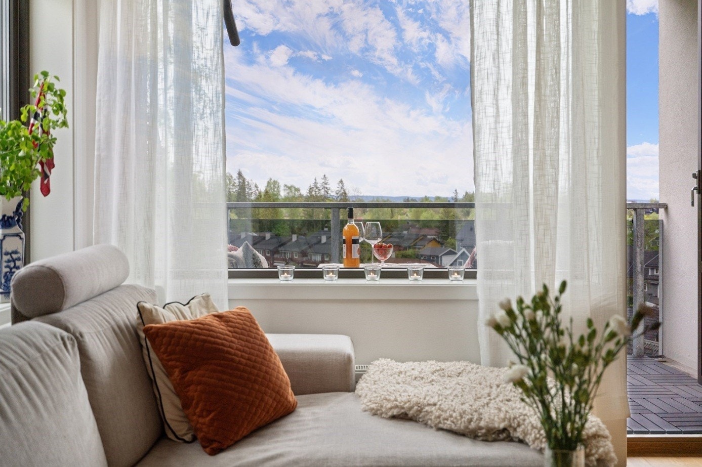 Man ligger godt i høyden med fritt utsyn. Galleribilde