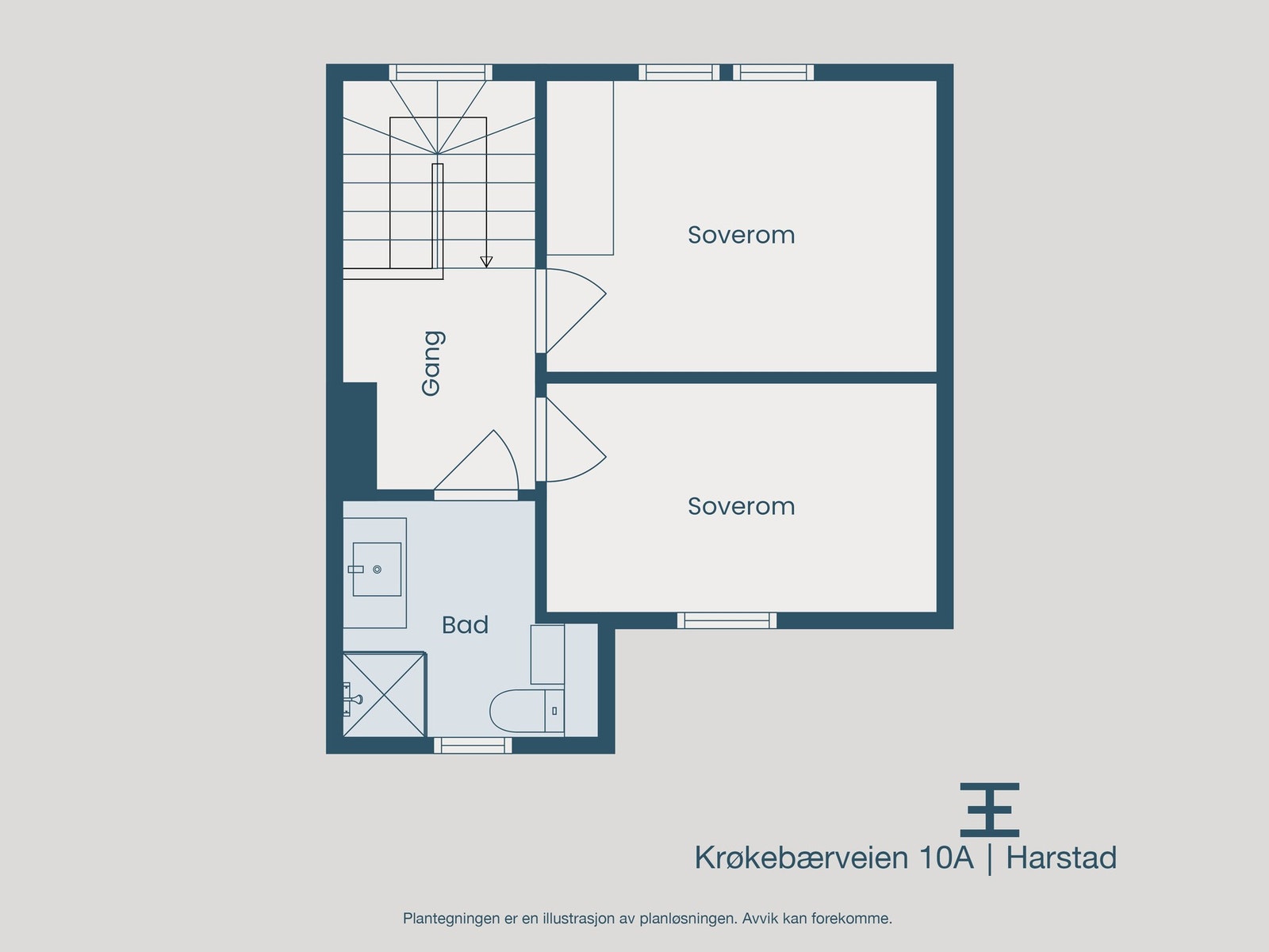 Plantegning 3. etasje Galleribilde