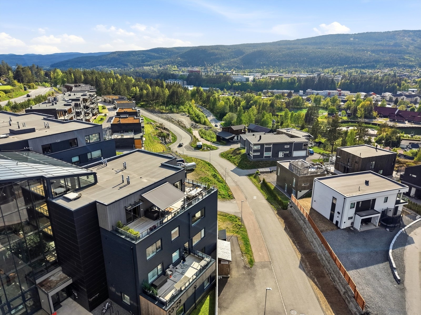 Enkel adkomst til Kongsberg sentrum. Galleribilde
