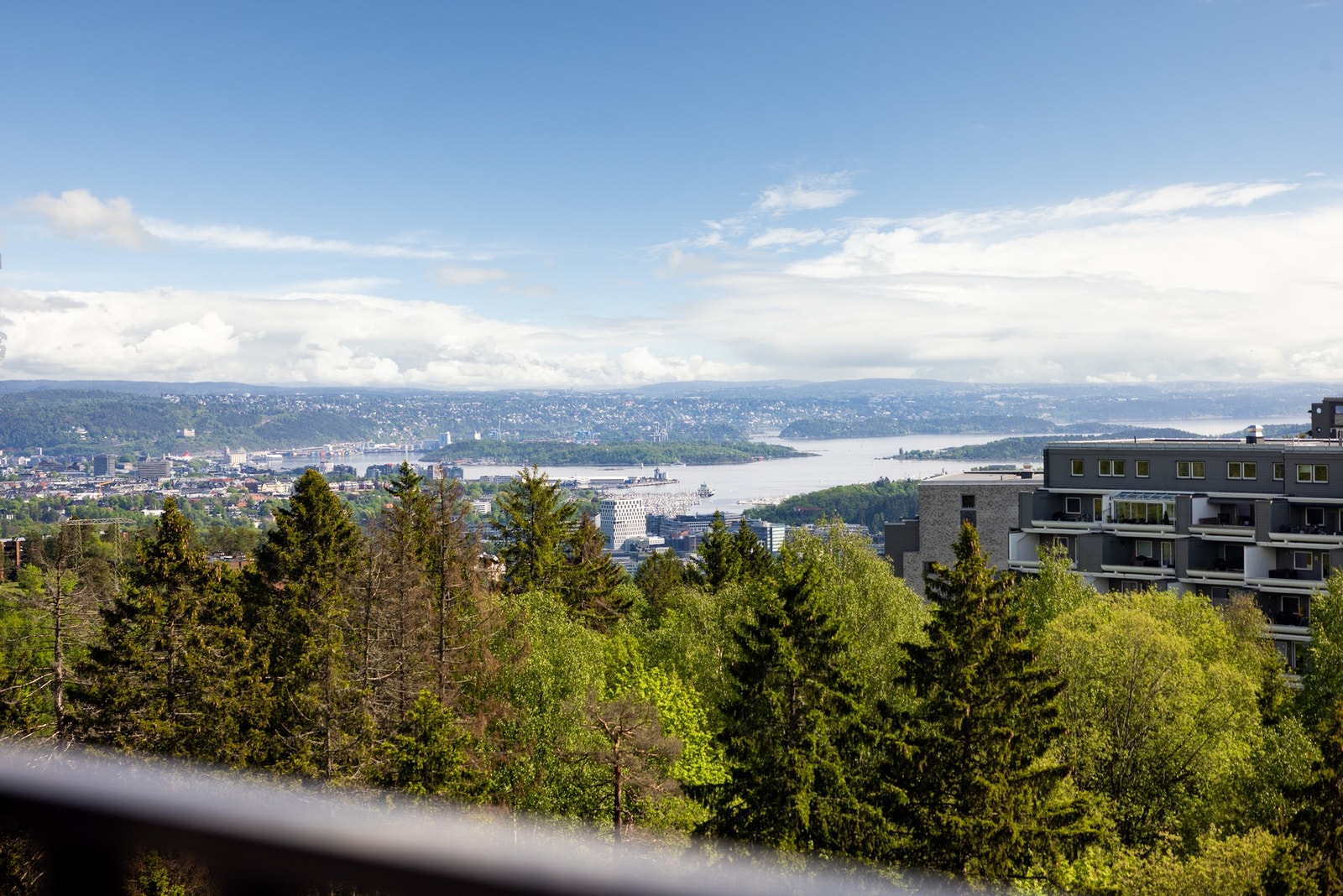Utsikt fra takterrassen. Galleribilde