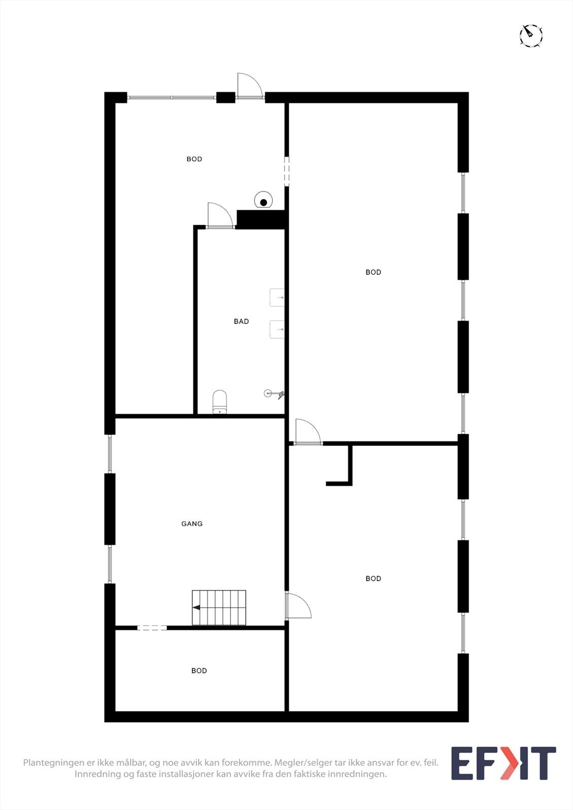 Plantegning kjeller Galleribilde