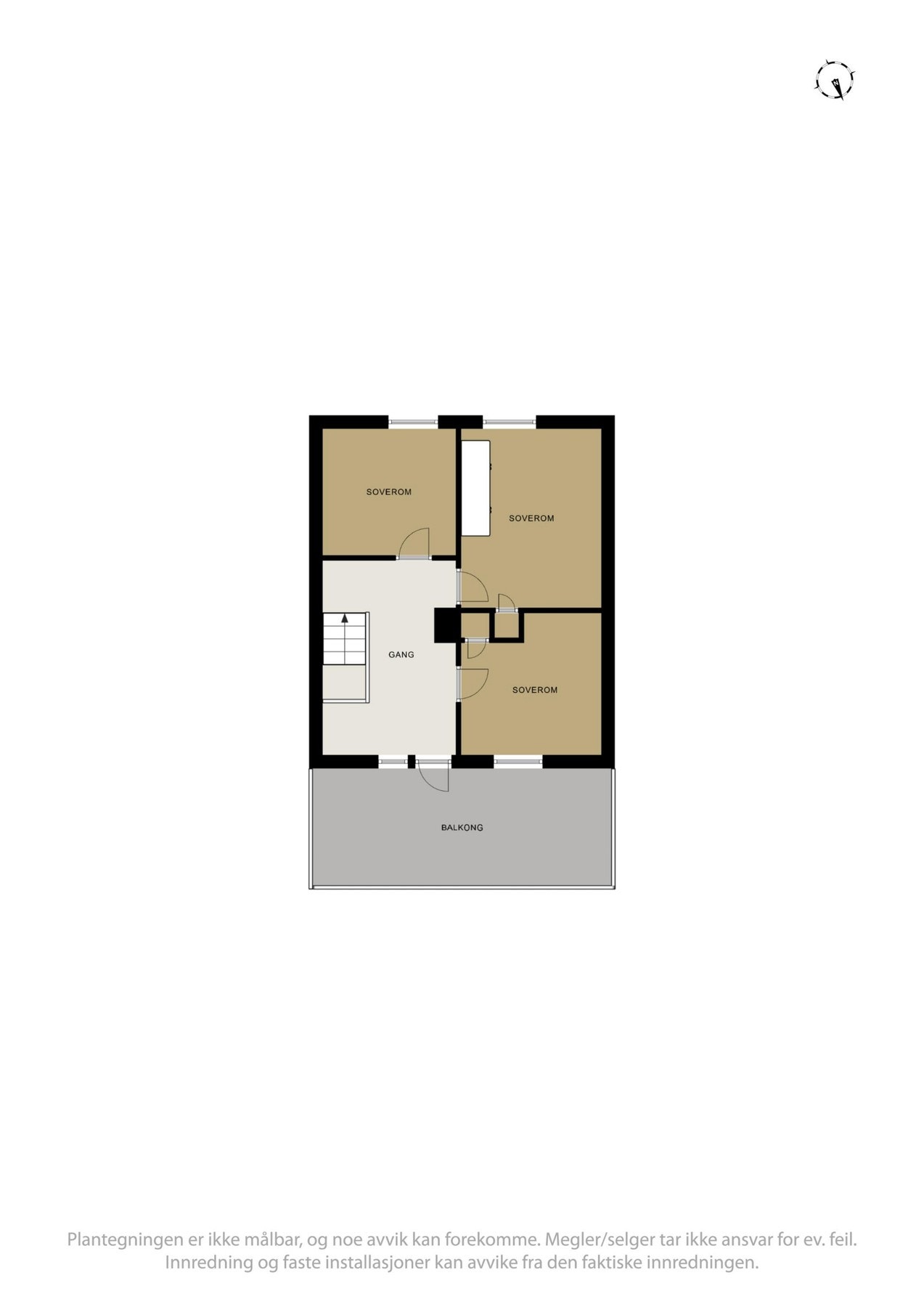 Planskisser - Loftsetasje. Galleribilde