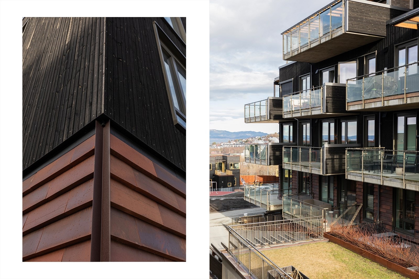Arkitekturen, utviklet i samarbeid mellom Skibnes Arkitekter og Selmer Bolig, kjennetegnes av variasjon i uttrykk og bruk av materialer av høy kvalitet. Galleribilde