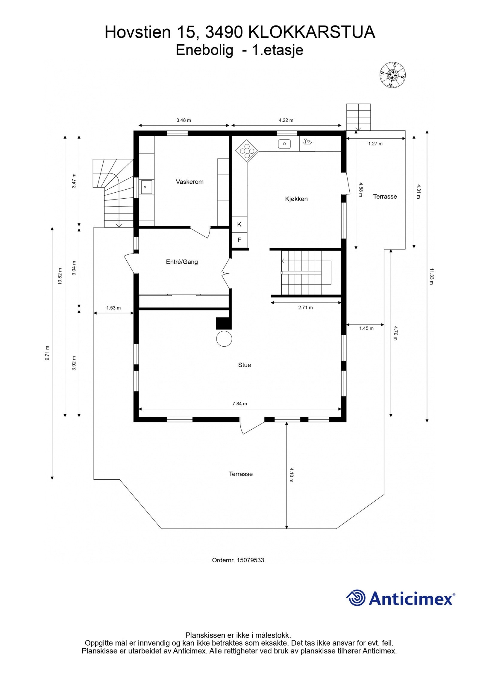 Plantegning 1.etasje. Galleribilde