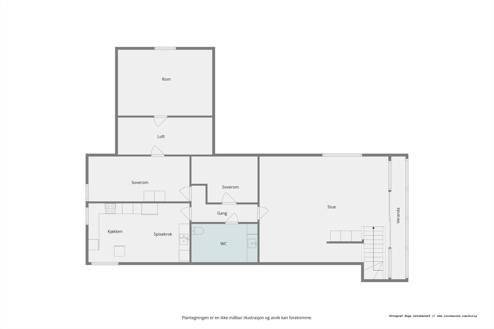 Planskisse 2. etasje Galleribilde