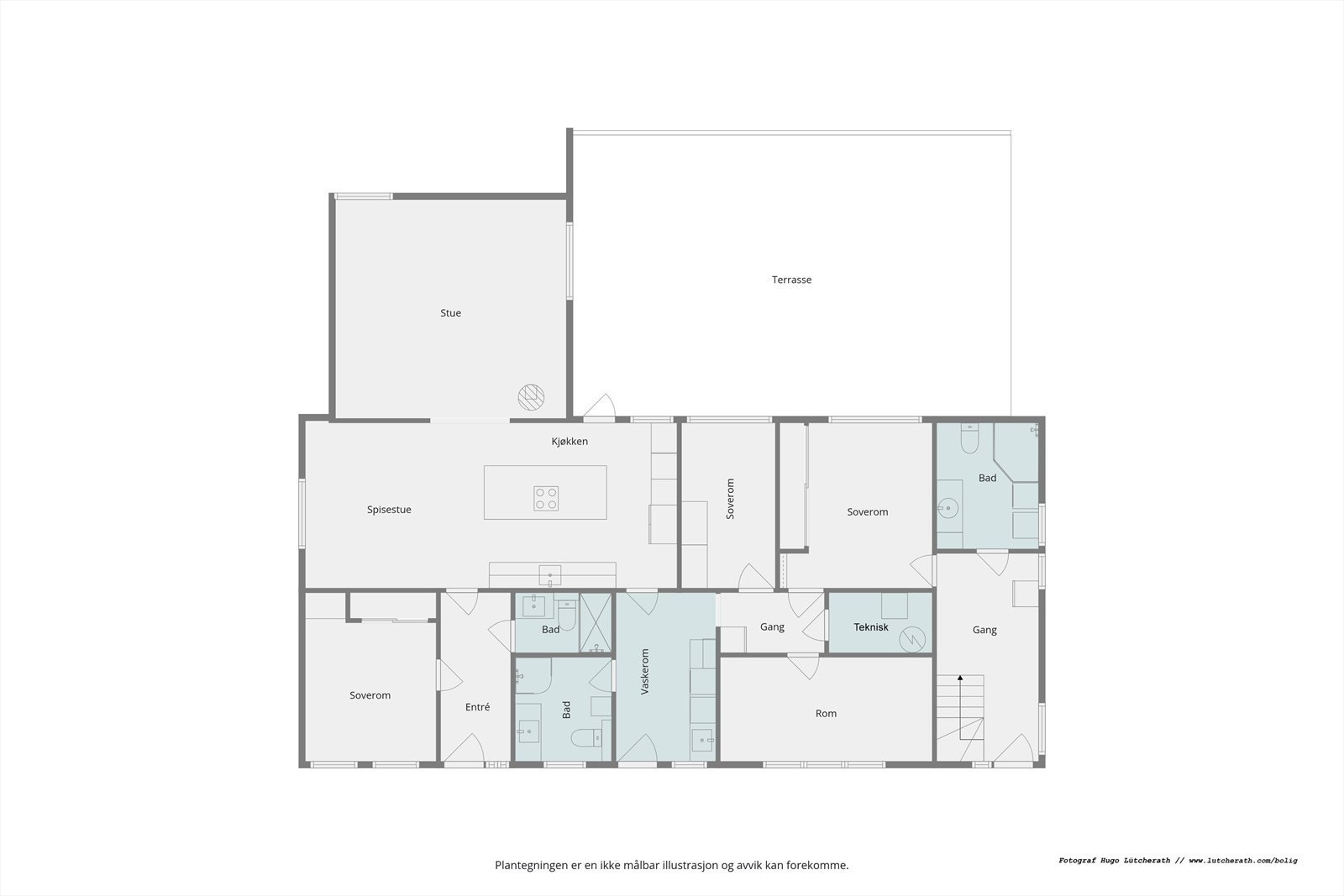 Planskisse 1. etasje Galleribilde