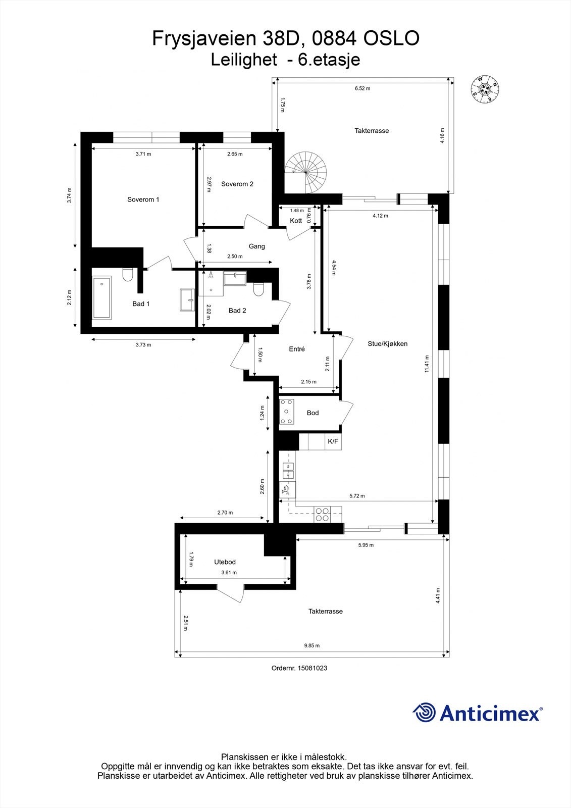 Plantegning Galleribilde