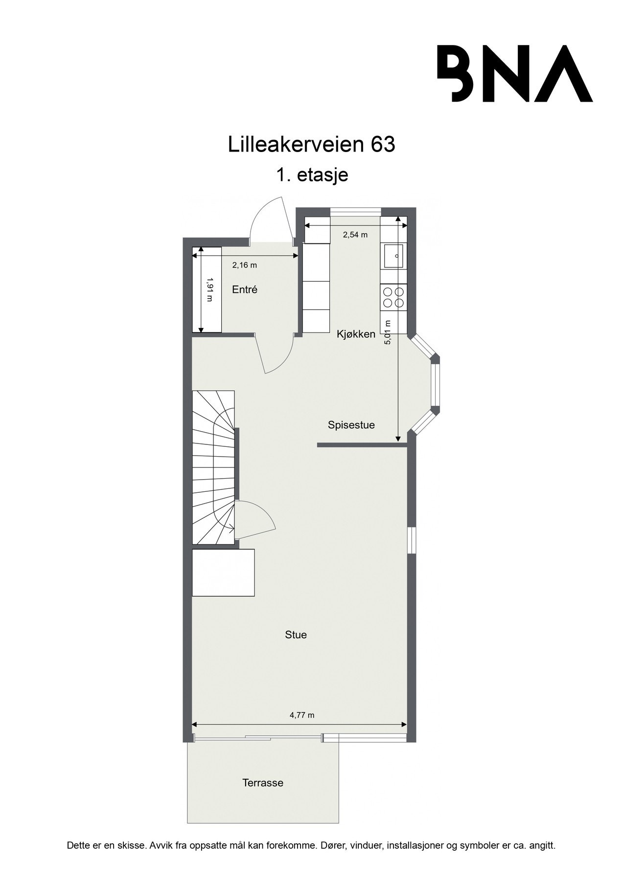 Plantegning - 1. etasje Galleribilde