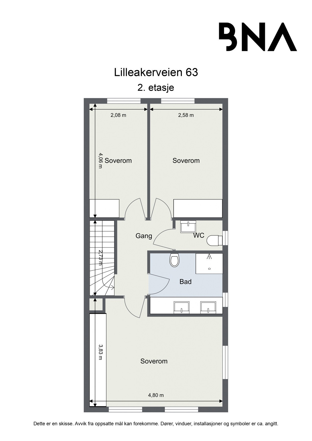 Plantegning - 2. etasje Galleribilde