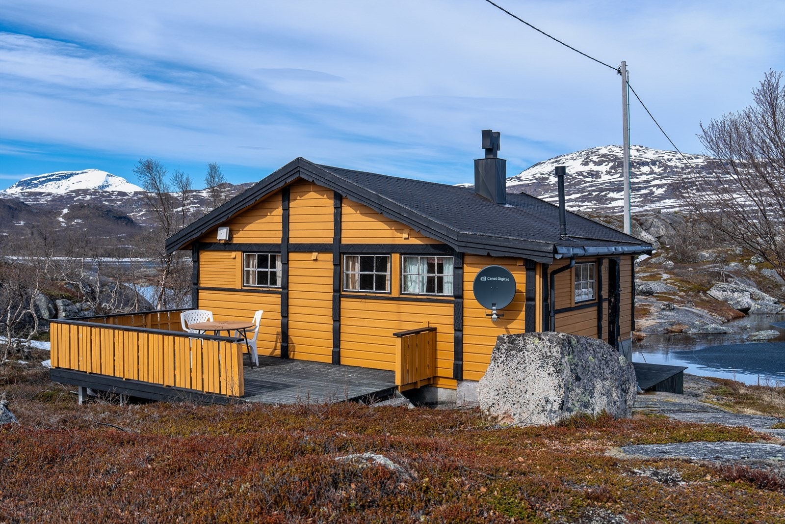 Sørvest vendt solrik terrasse Galleribilde