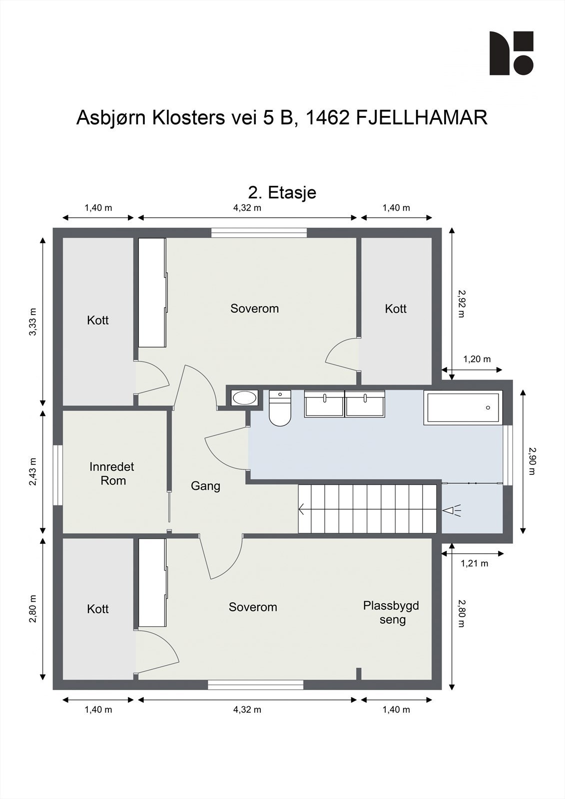Plantegning - 2. etasje Galleribilde