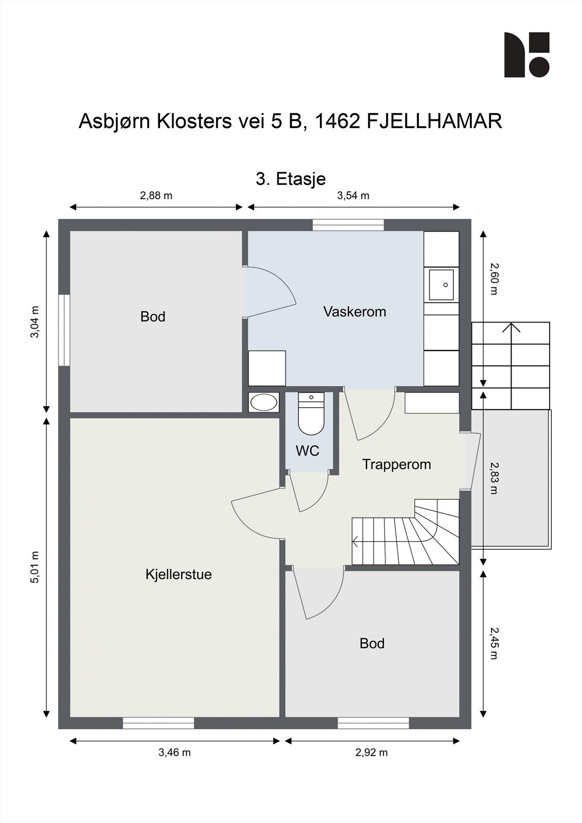 Plantegning - Underetasje Galleribilde