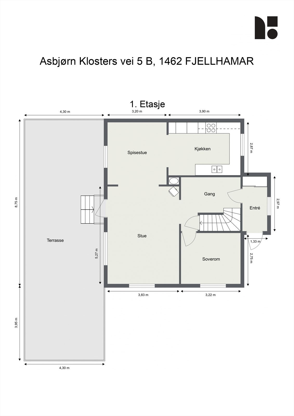 Plantegning - 1. etasje Galleribilde
