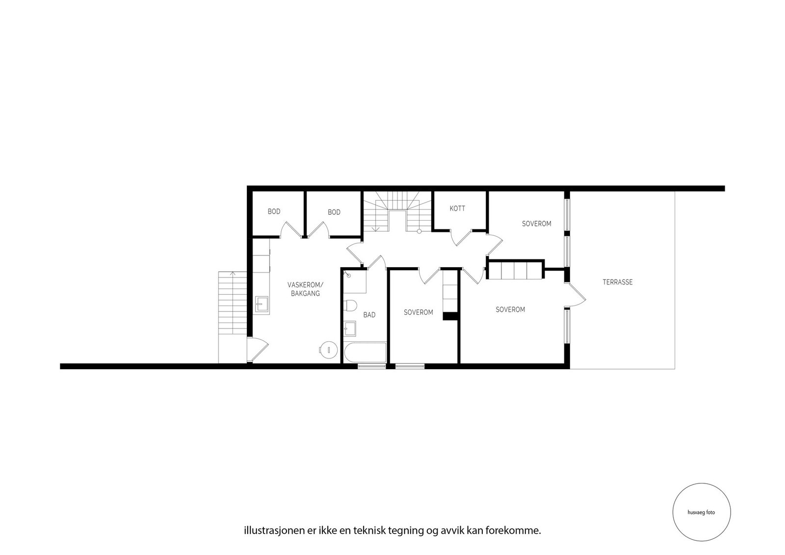 Plantegning underetasje Galleribilde