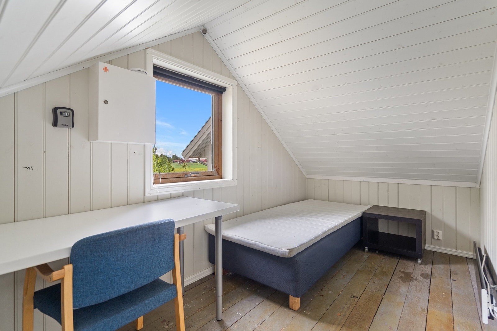 Innredet rom som i dag benyttes som soverom Galleribilde