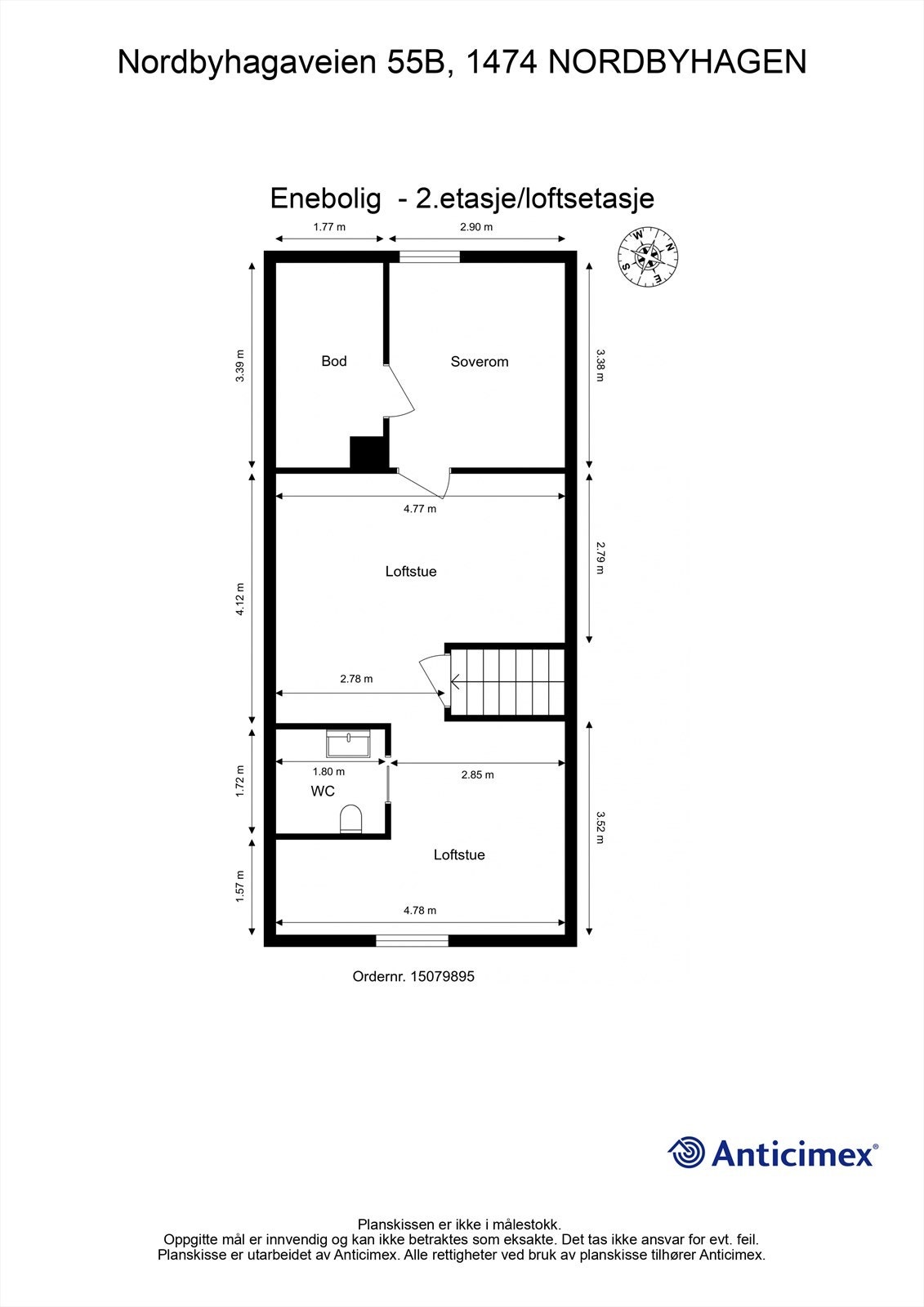 Plantegning 2.etasje Galleribilde