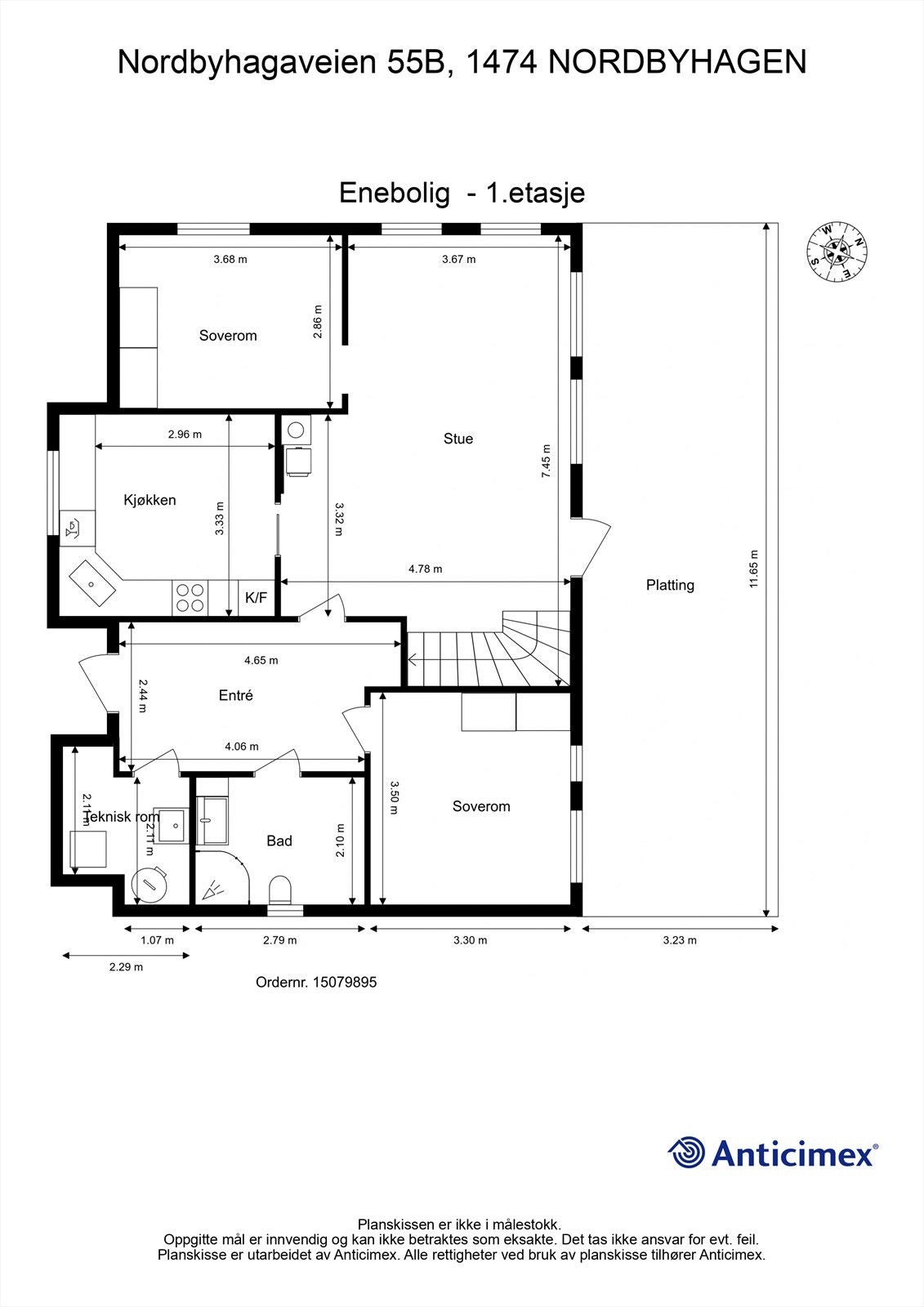 Plantegning 1.etasje Galleribilde