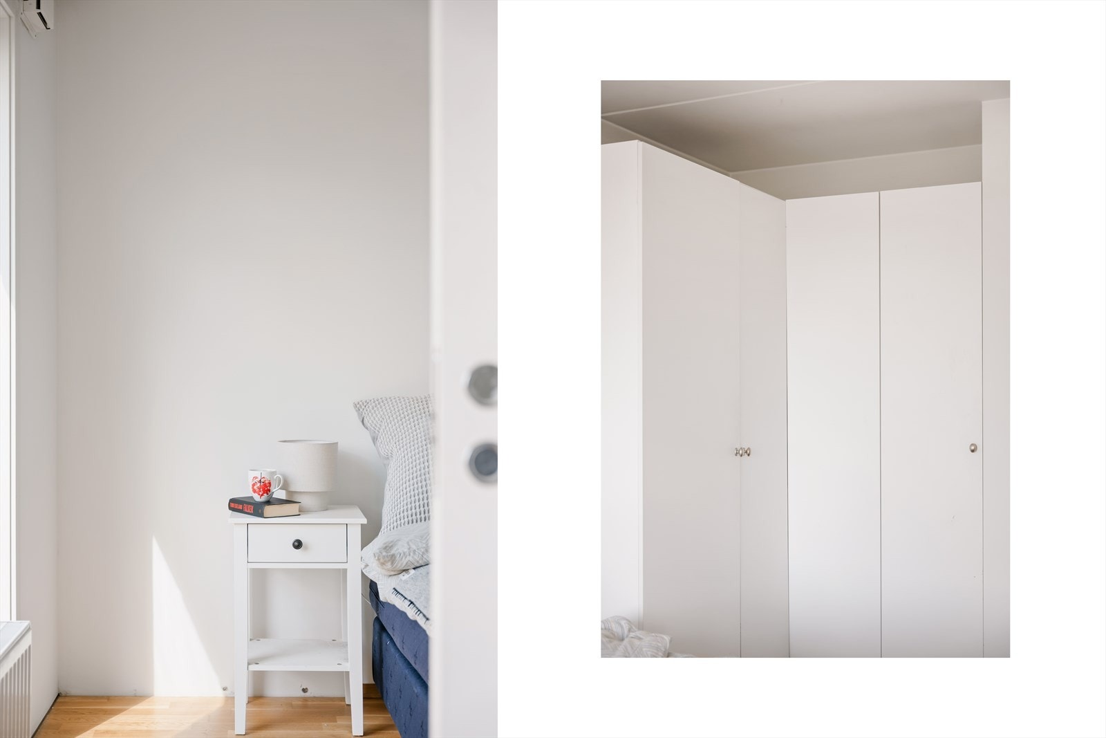 Rommet har parkett på gulvet og slettmalte overflater. Galleribilde
