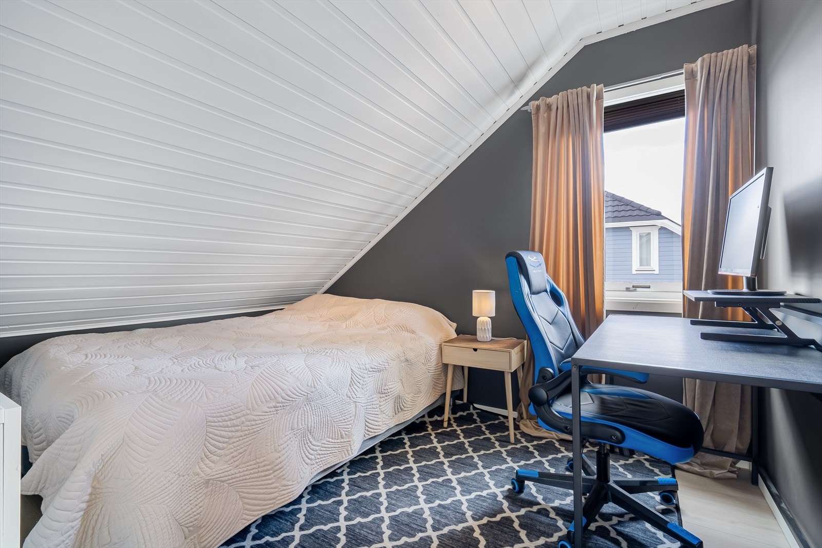 Soverommet er for lite med tanke på areal i rom for varig opphold. Galleribilde