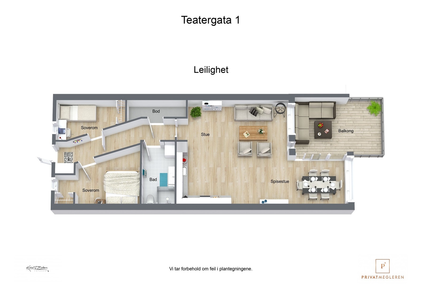 3 D plantegning Galleribilde