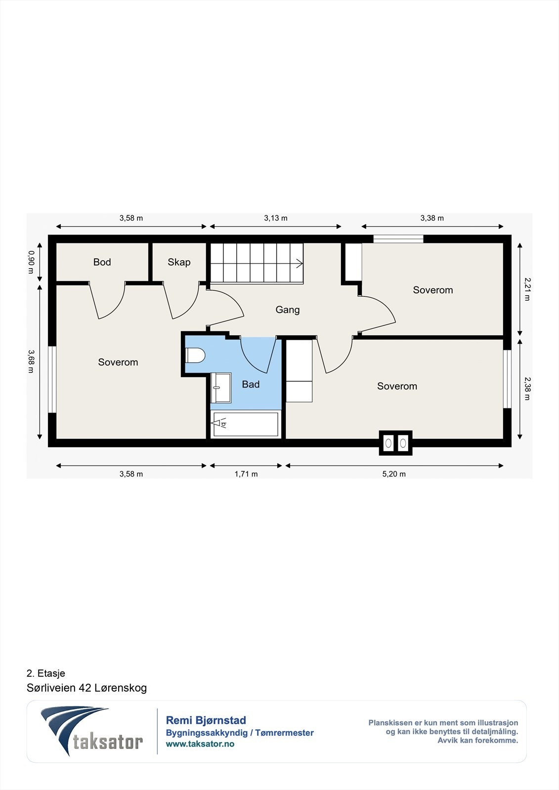 Plantegning 2. etasje Galleribilde