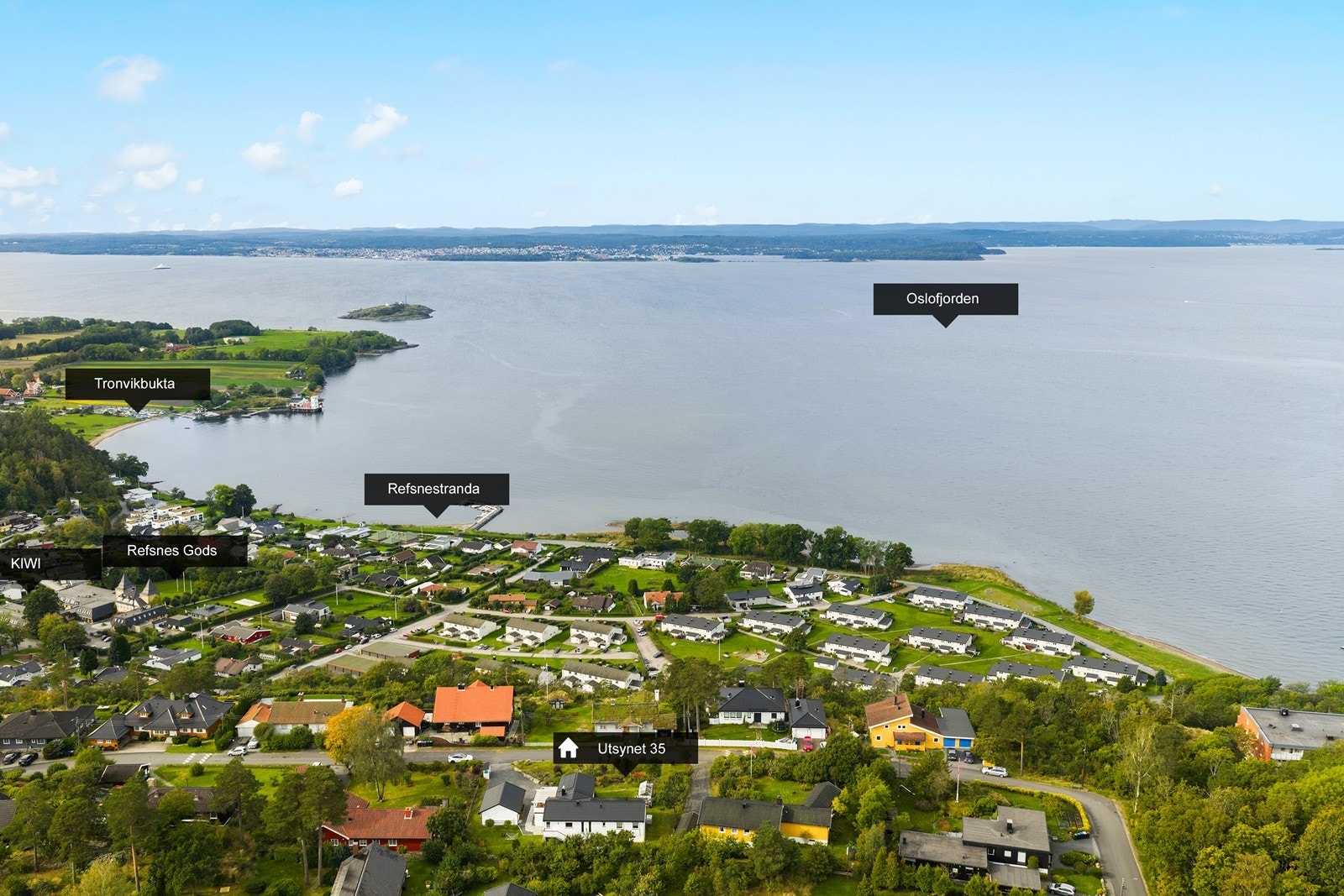Velkommen til Utsynet 35! Unik beliggenhet på Jeløys vestside i et meget veletablert og attraktivt område Galleribilde