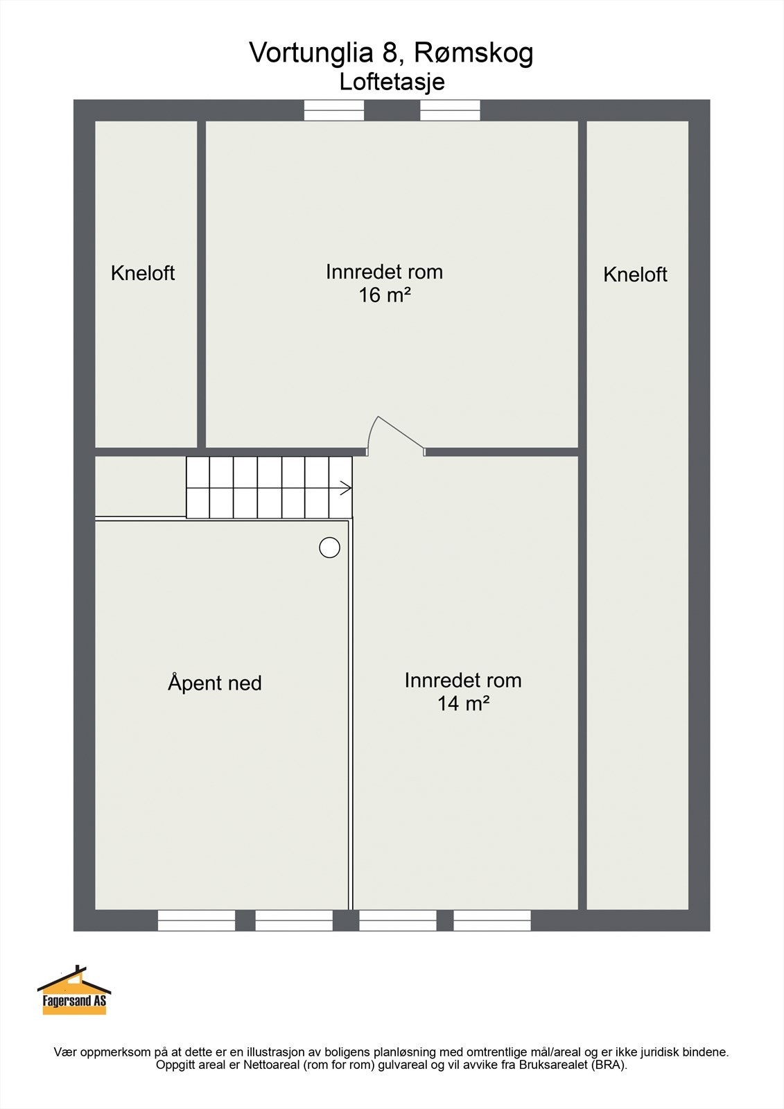 Planløsning loftsetasje Galleribilde