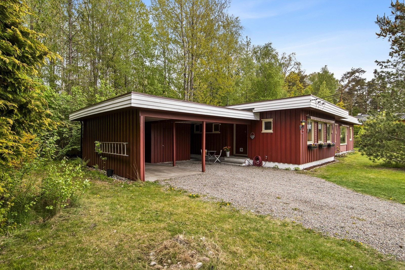 Carporten måler 18 m² (2,75 x 6,51). Galleribilde