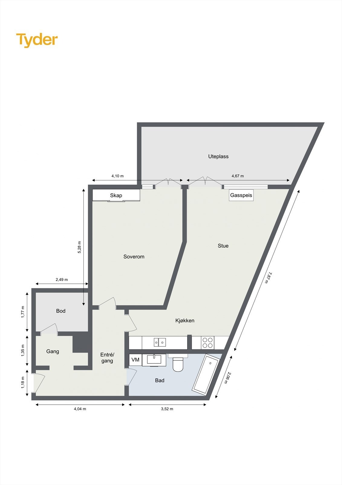 Plantegning Galleribilde