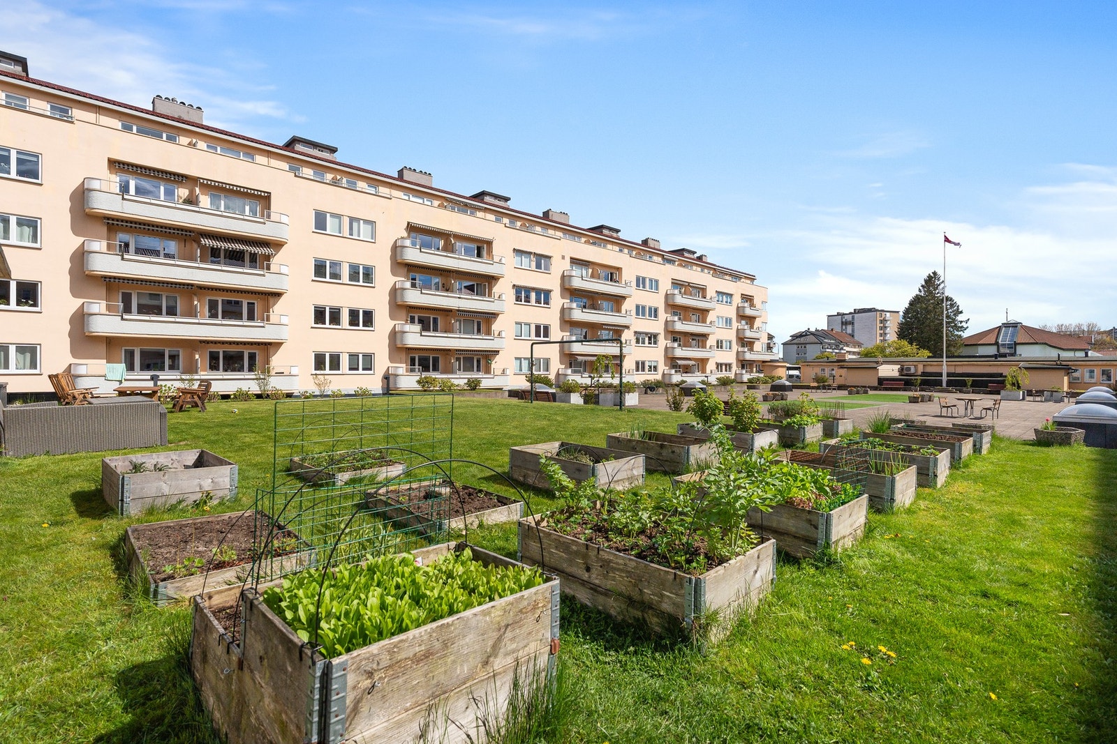 Flotte uteområder for beboerne Galleribilde