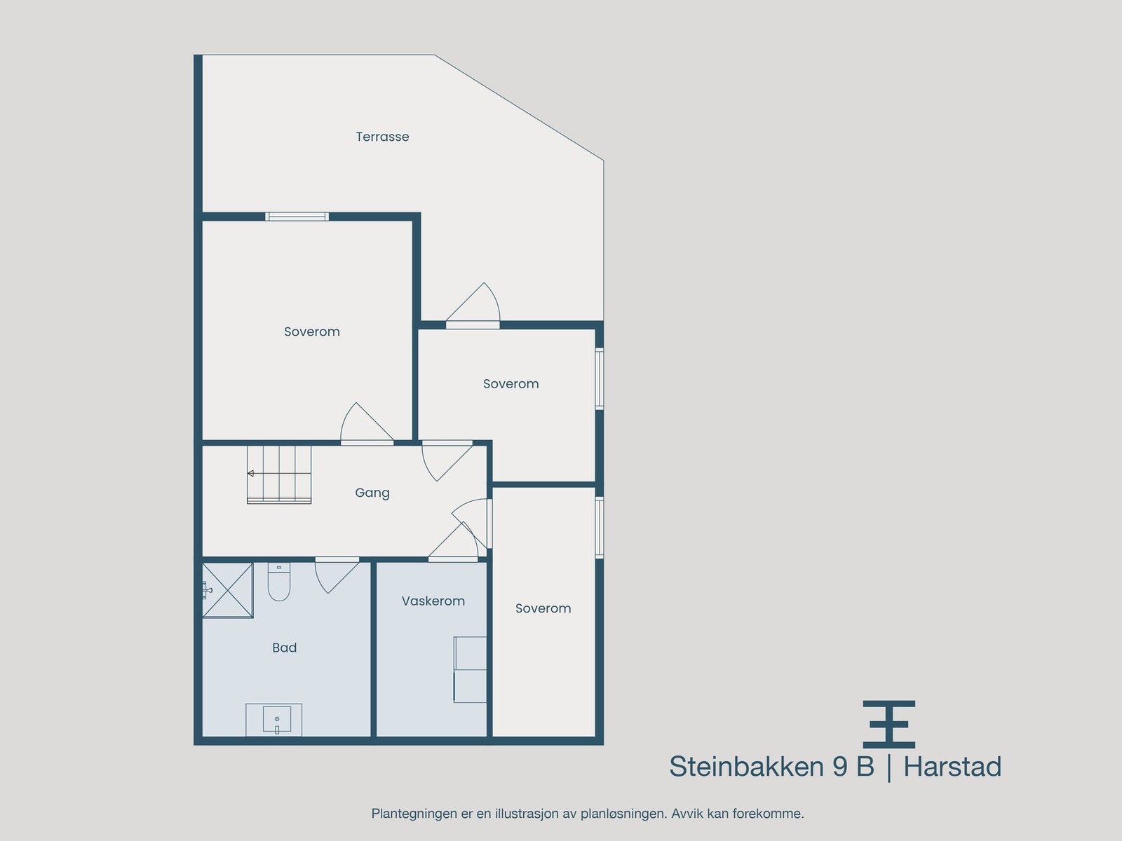 Plantegning underetasje Galleribilde