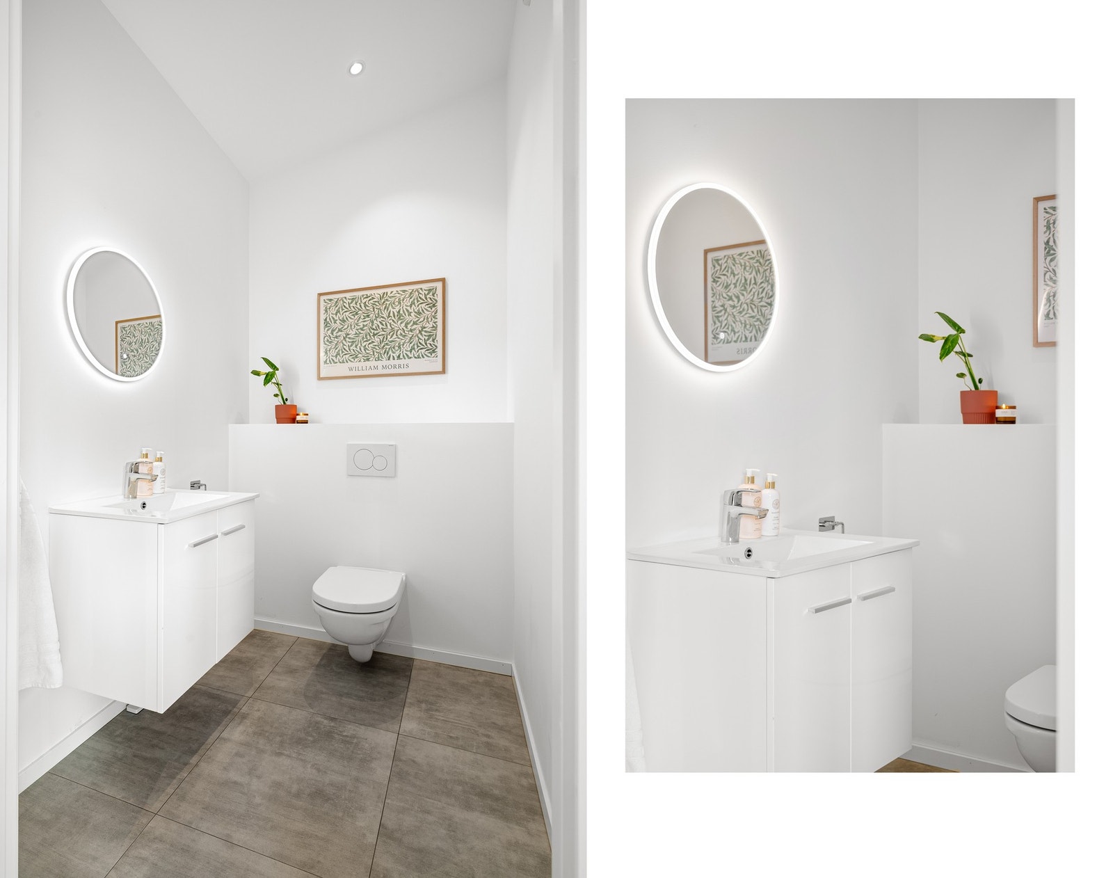 Eget toalettrom i hovedetasje - praktisk både i hverdagen og når man har gjester Galleribilde