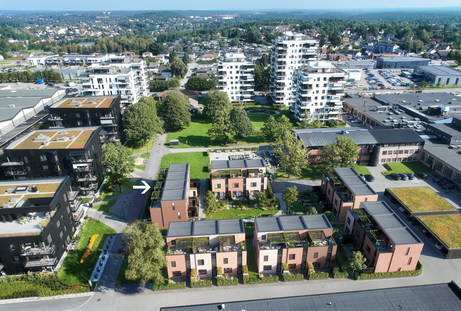 A-2 på Rosenhagen har en flott intern beliggenhet i Rosenvinge Park Galleribilde