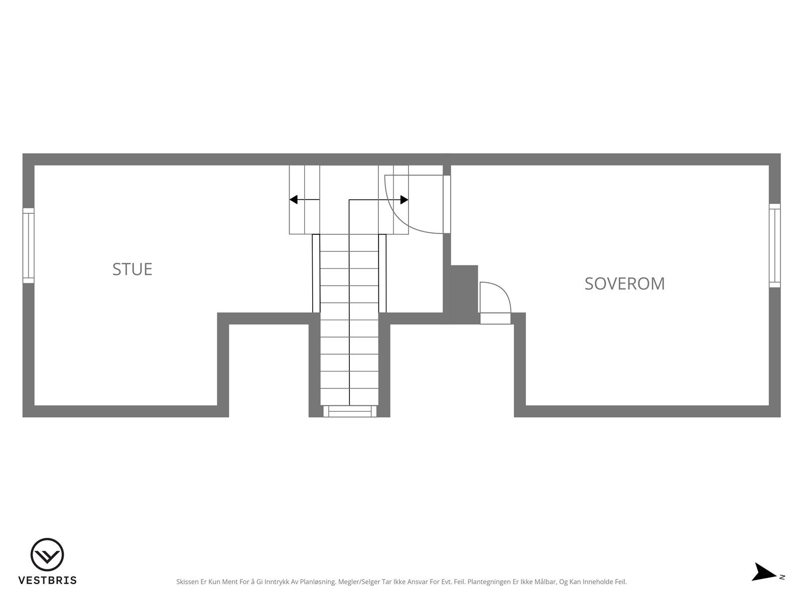 Planløsning loft. Galleribilde
