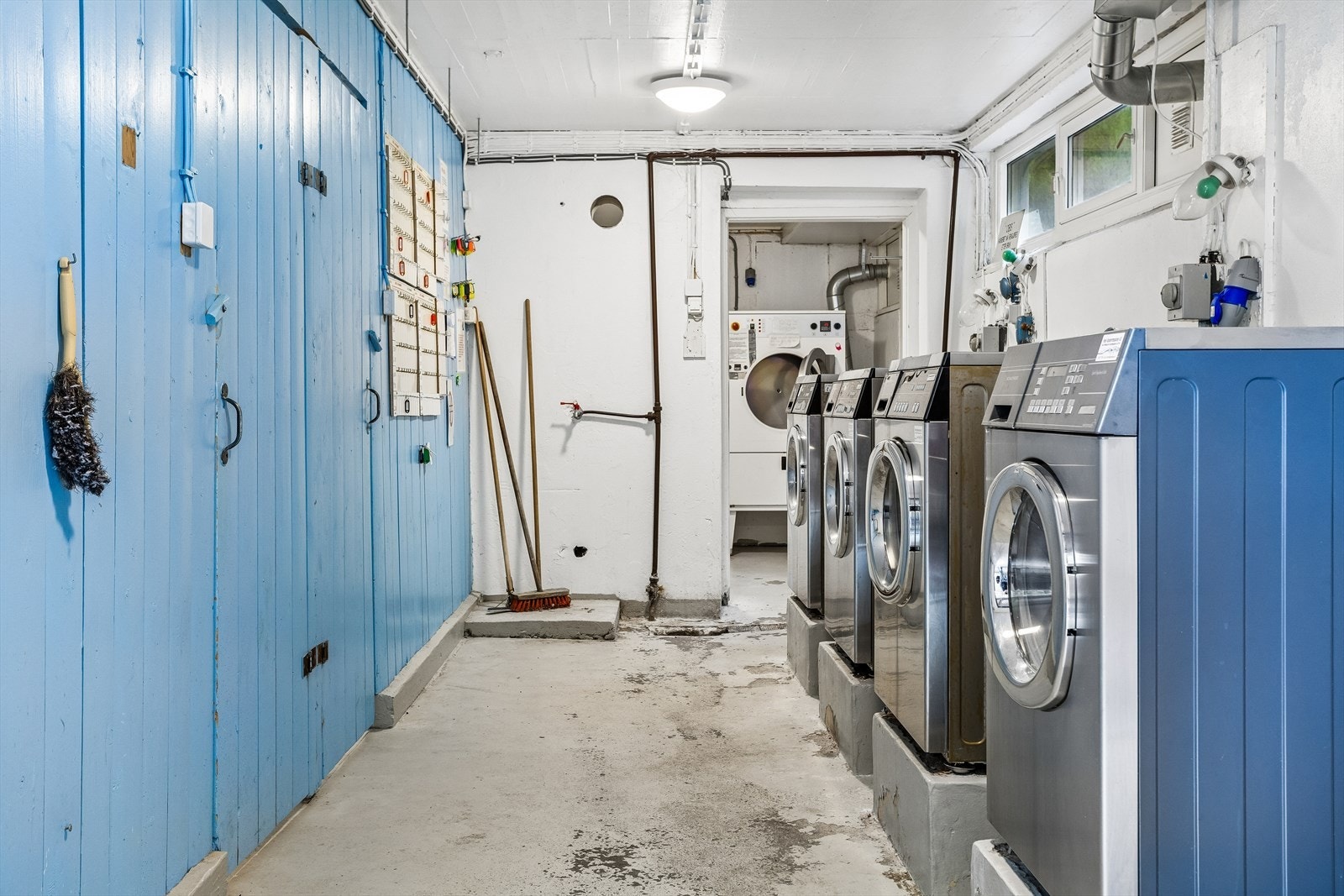 Strimmelen borettslag har fellesvaskerier tilgjengelig for beboerne. Galleribilde