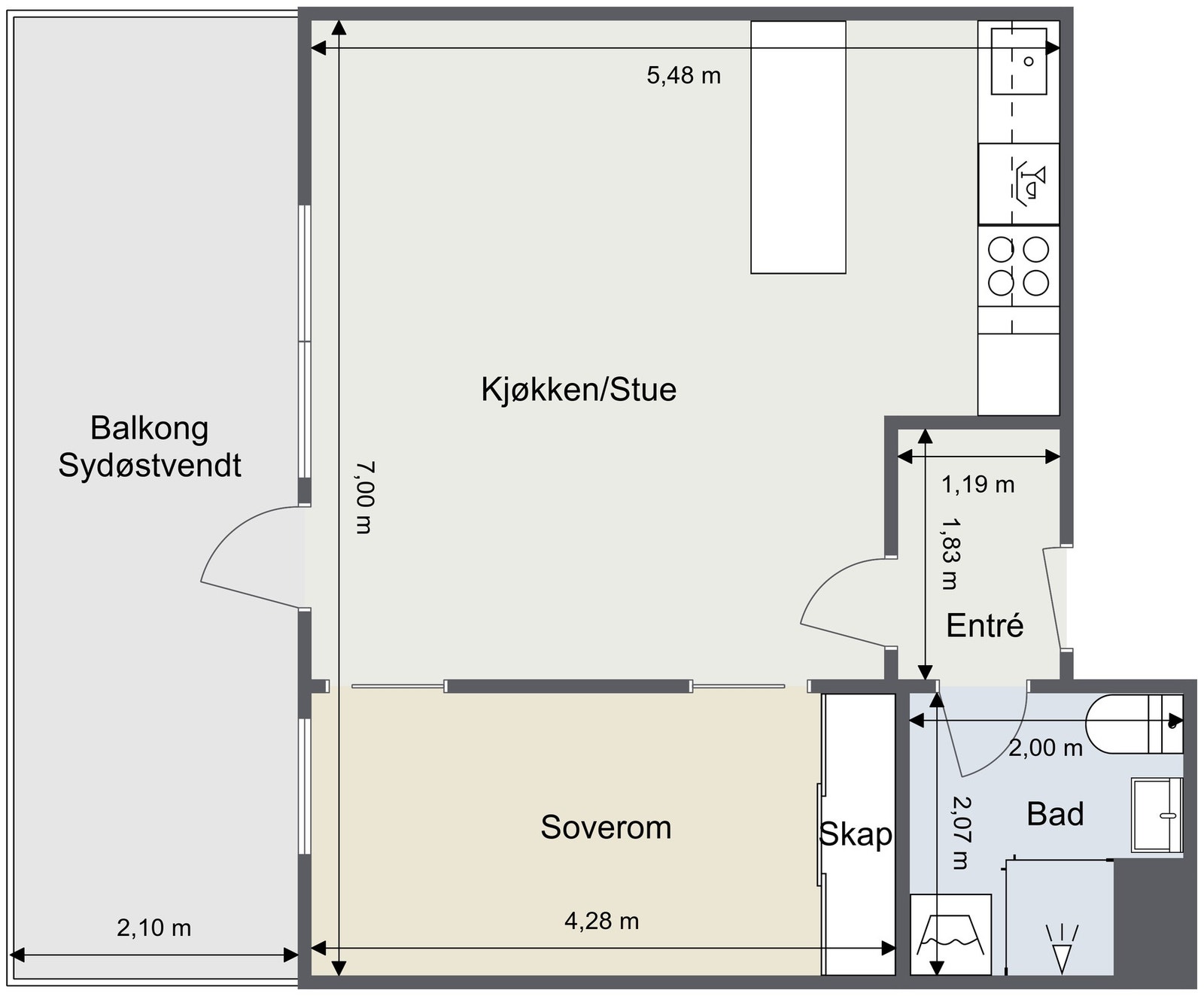 Planløsning. Galleribilde