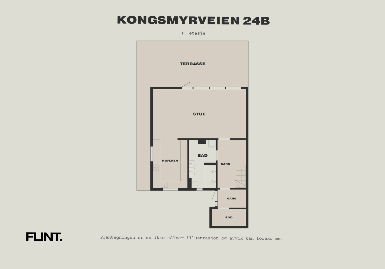 Plantegning 1.etasje Galleribilde