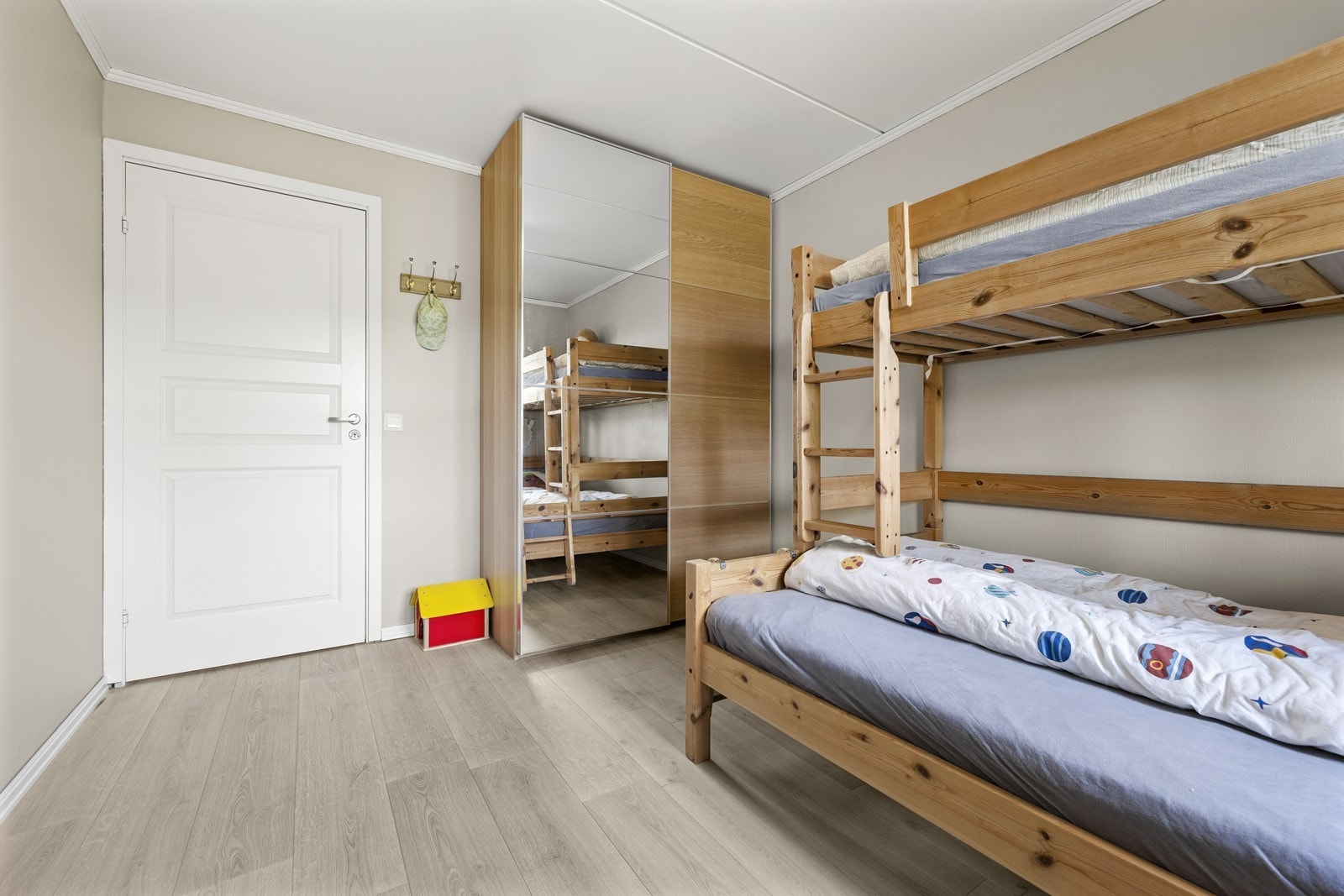 Også dette soverommet har plass til garderobeløsning. Galleribilde