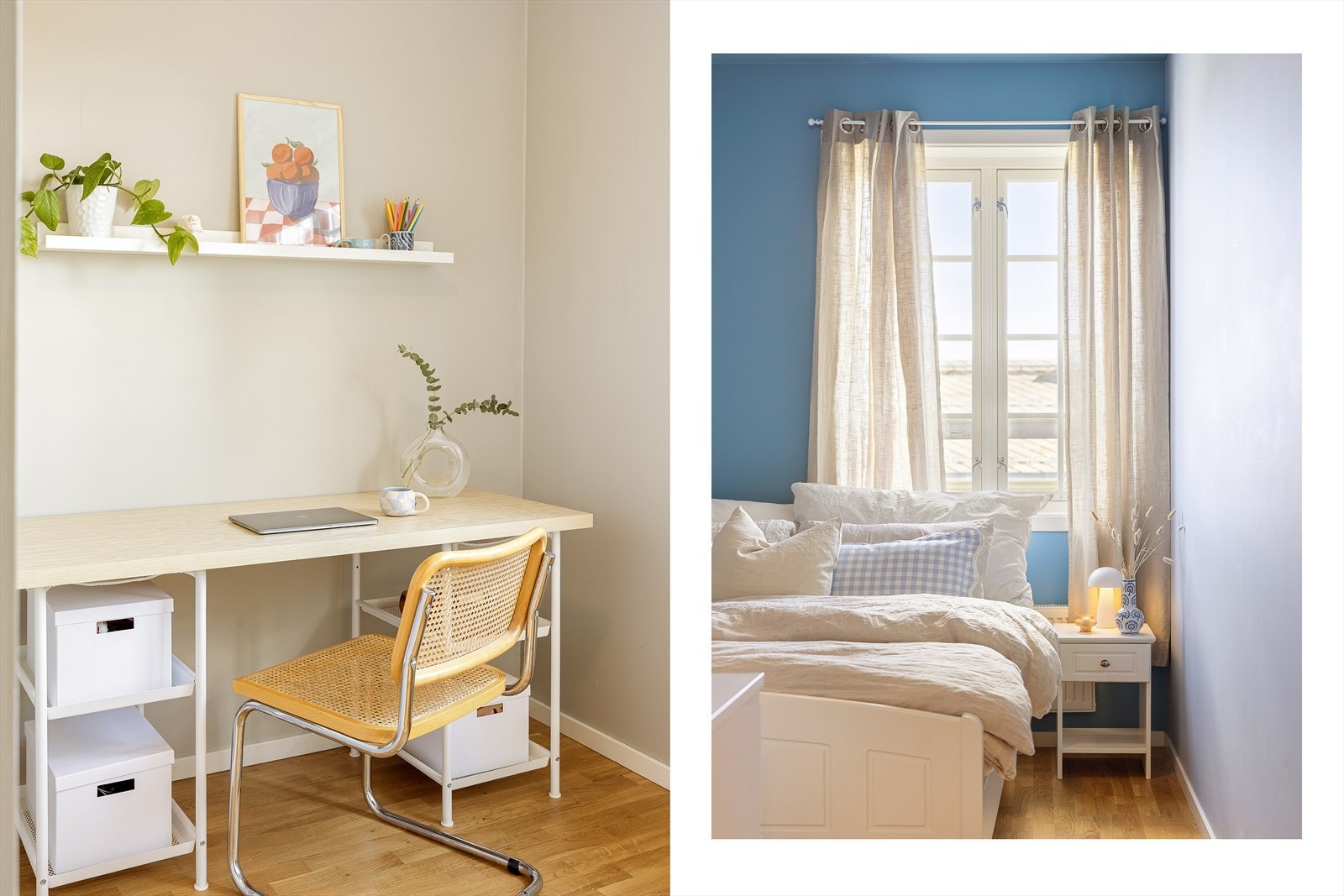 Leiligheten er praktisk innredet med to soverom. Galleribilde